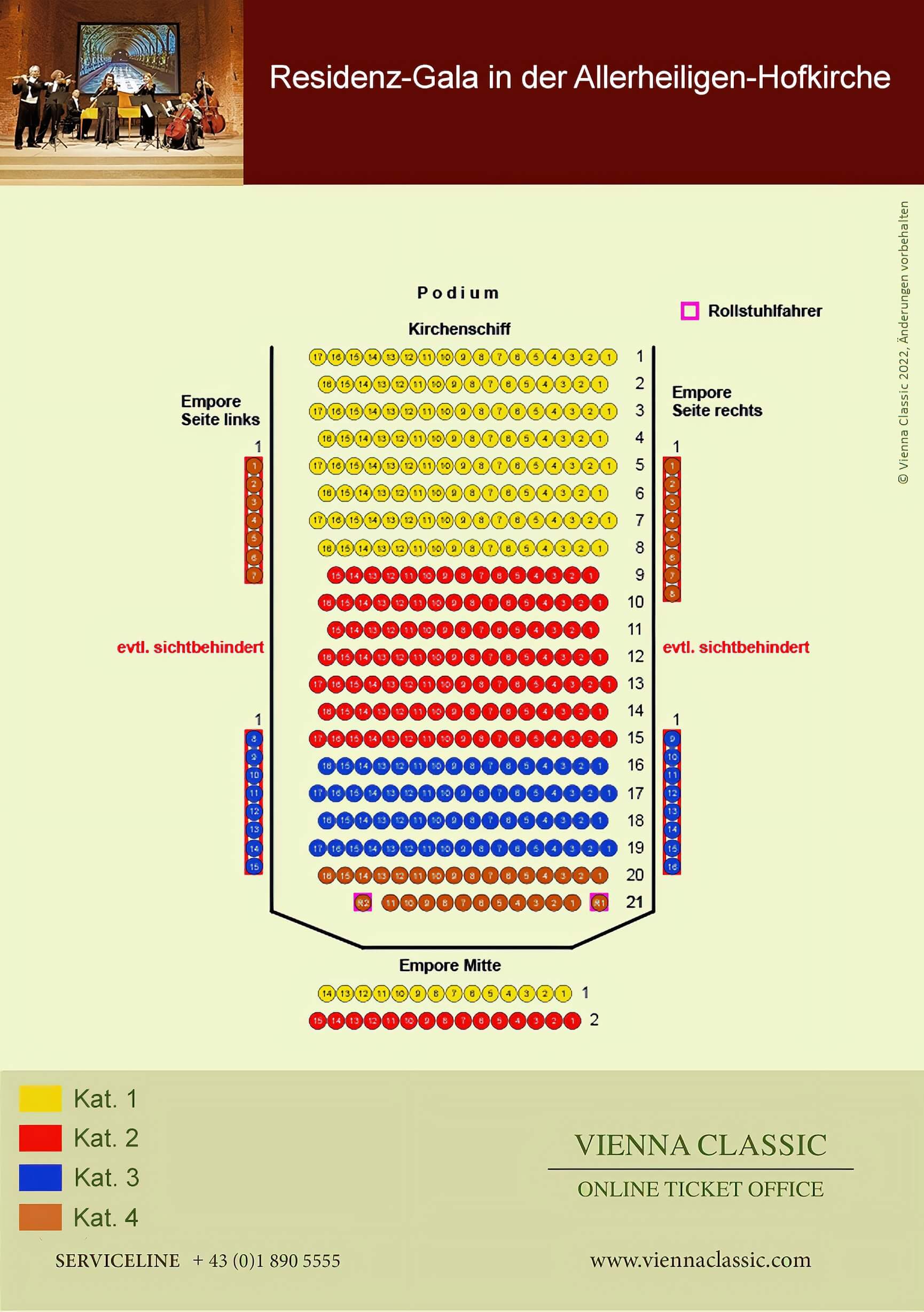 Plan de la salle